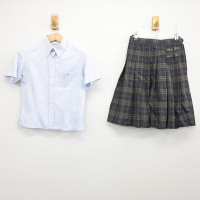 【中古】栃木県 足利南高等学校 女子制服 2点 (シャツ・スカート) sf090565