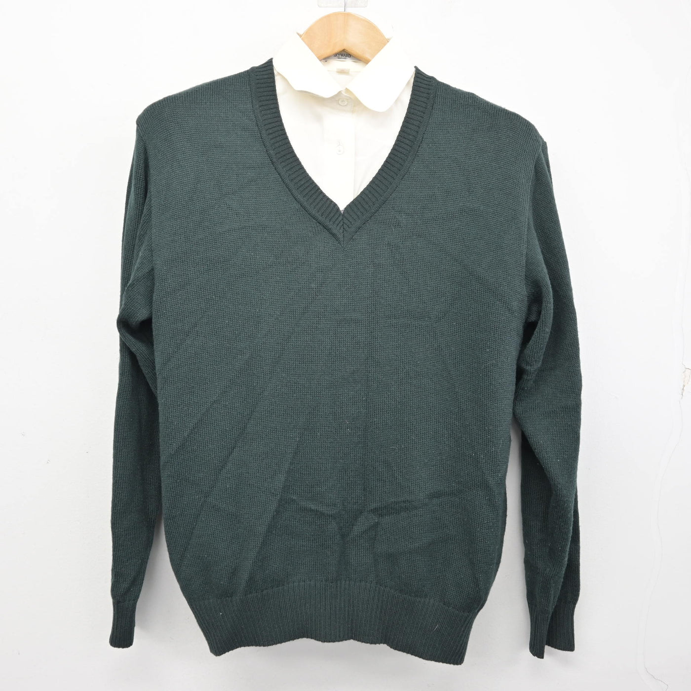 【中古】宮城県 仙台育英学園高等学校 女子制服 2点 (ニット・シャツ) sf090575