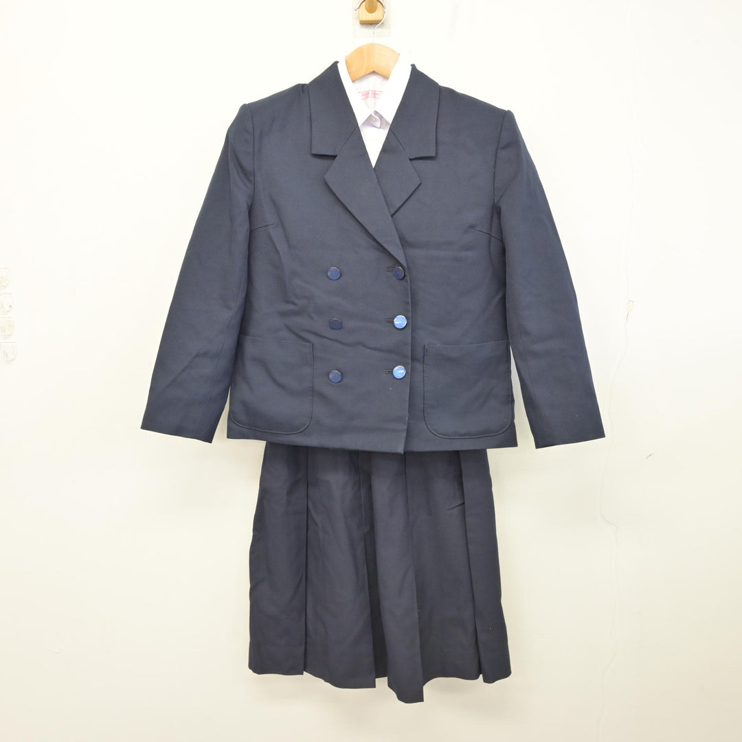中古】茨城県 藤代南中学校 女子制服 7点 (ブレザー・ベスト