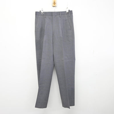 【中古】千葉県 敬愛学園高等学校 男子制服 3点 (ブレザー・ズボン) sf090622