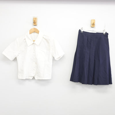 【中古】島根県 三隅中学校 女子制服 2点 (シャツ・スカート) sf090632