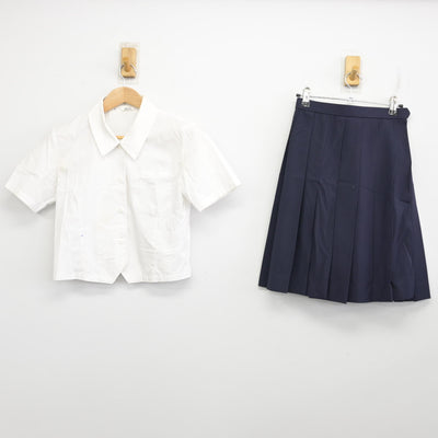 【中古】島根県 三隅中学校 女子制服 2点 (シャツ・スカート) sf090633