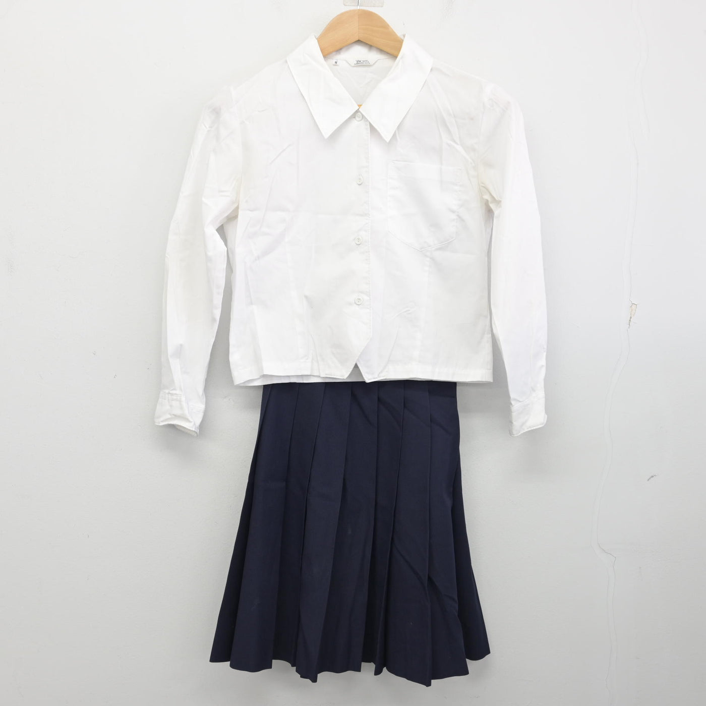 【中古】島根県 三隅中学校 女子制服 2点 (シャツ・スカート) sf090634