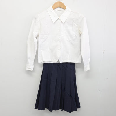 【中古】島根県 三隅中学校 女子制服 2点 (シャツ・スカート) sf090634