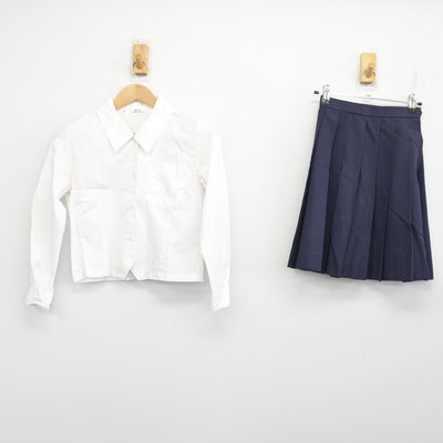 【中古】島根県 三隅中学校 女子制服 2点 (シャツ・スカート) sf090634