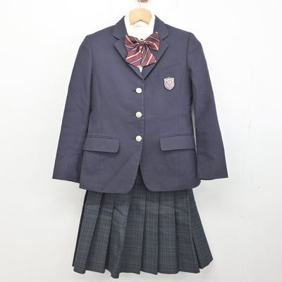 【中古】山形県 南陽高等学校 女子制服 4点 (ブレザー・シャツ・スカート) sf090643
