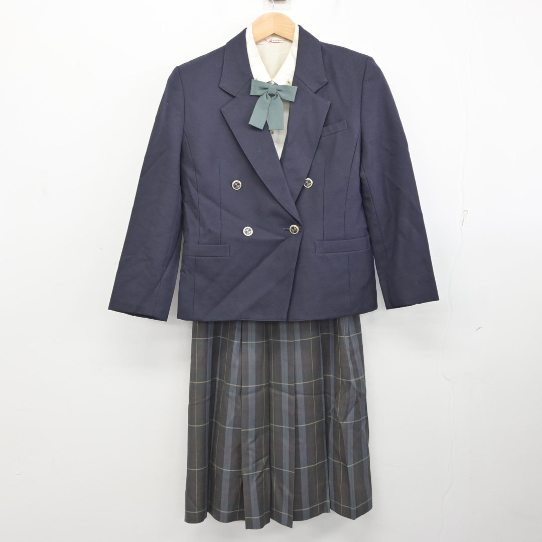 中古】山形県 左沢高等学校 女子制服 4点 (ブレザー・シャツ