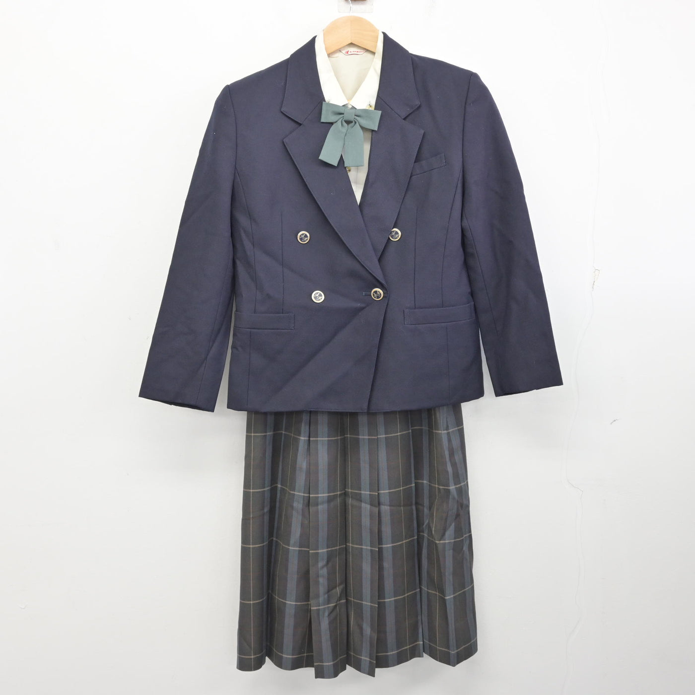 中古】山形県 左沢高等学校 女子制服 4点 (ブレザー・シャツ