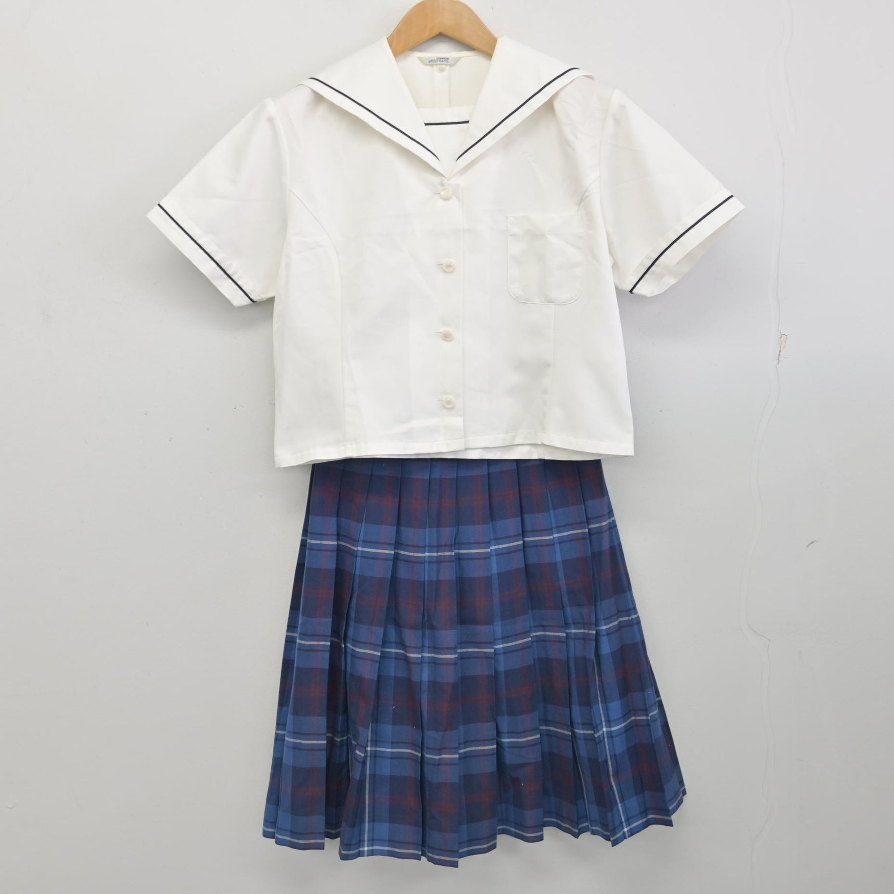 中古】福島県 本宮高等学校 女子制服 3点 (セーラー服 中古】福島県 本宮高等学校 女子制服 3点 (セーラー服