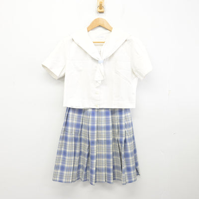 【中古】愛知県 名城大学附属高等学校 女子制服 2点 (セーラー服・スカート) sf090681