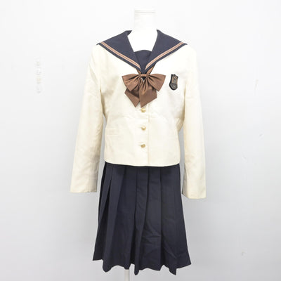 【中古】岡山県 岡山南高等学校 女子制服 4点 (ブレザー・セーラー服・スカート) sf090697