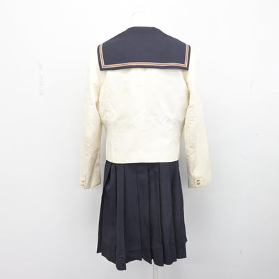 【中古】岡山県 岡山南高等学校 女子制服 4点 (ブレザー・セーラー服・スカート) sf090697