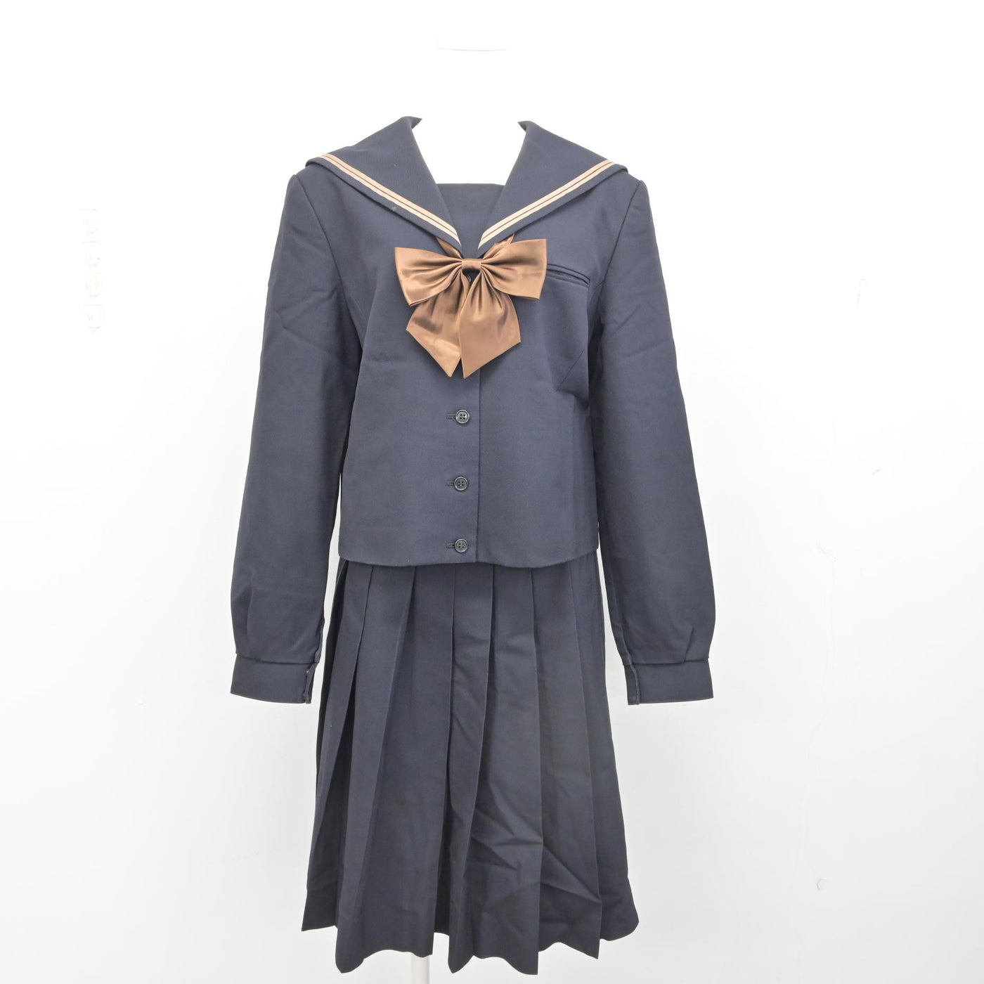 【中古】岡山県 岡山南高等学校 女子制服 4点 (ブレザー・セーラー服・スカート) sf090697