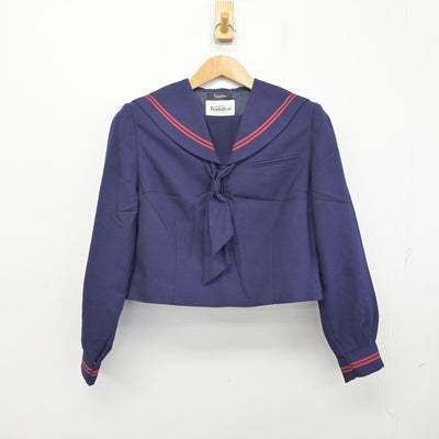 【中古】群馬県 境西中学校 女子制服 3点 (セーラー服・スカート) sf090705