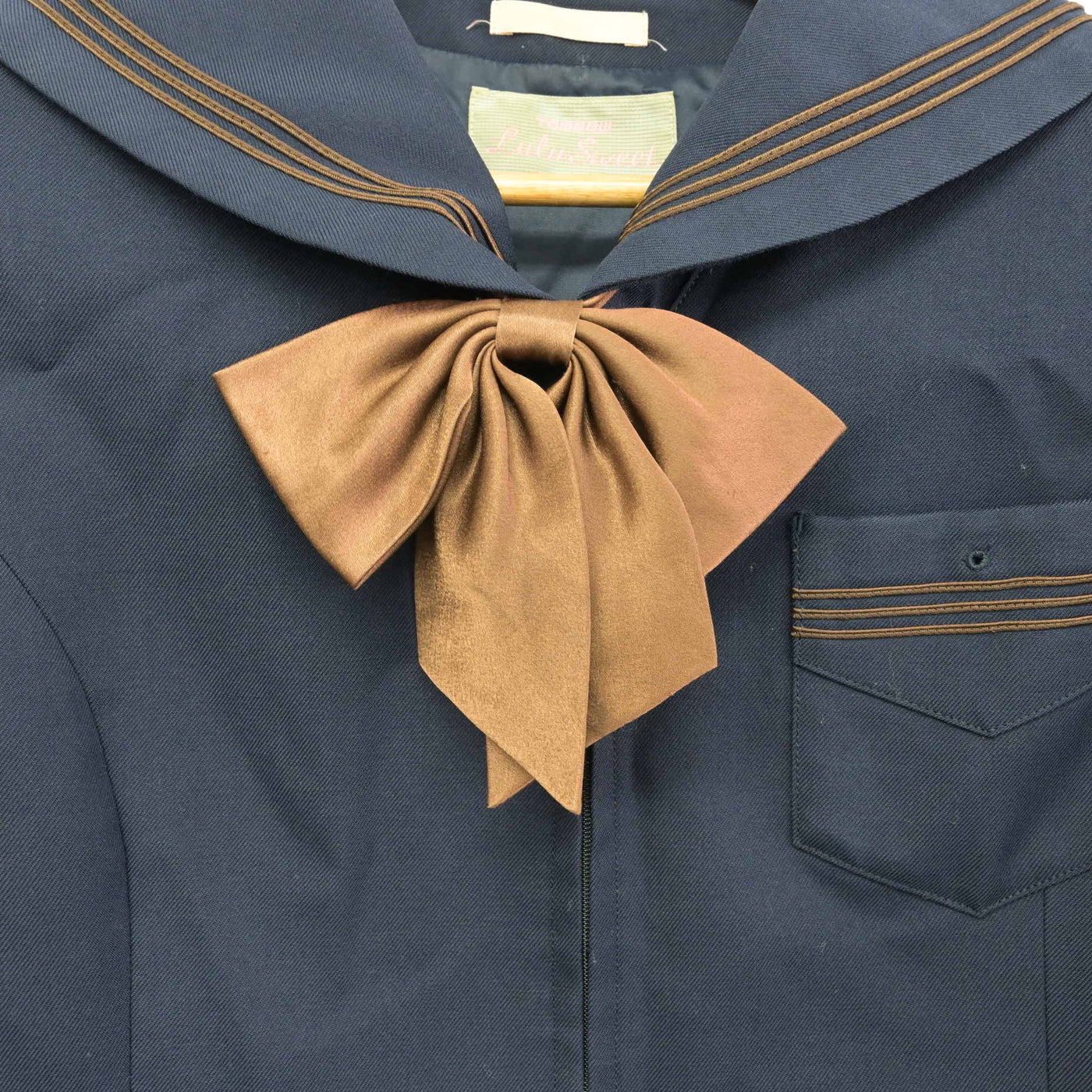 【中古】徳島県 阿波高等学校 女子制服 3点 (セーラー服・スカート) sf090721
