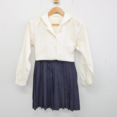 【中古】徳島県 阿波高等学校 女子制服 2点 (シャツ・スカート) sf090722