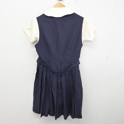 【中古】徳島県 阿波高等学校 女子制服 3点 (シャツ・ジャンパースカート) sf090723