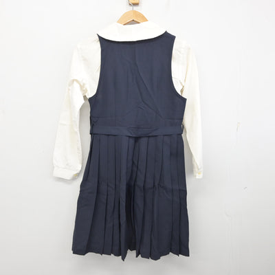 【中古】徳島県 阿波高等学校 女子制服 2点 (シャツ・ジャンパースカート) sf090724