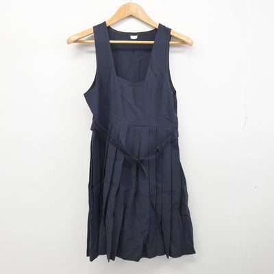 【中古】徳島県 阿波高等学校 女子制服 2点 (シャツ・ジャンパースカート) sf090724