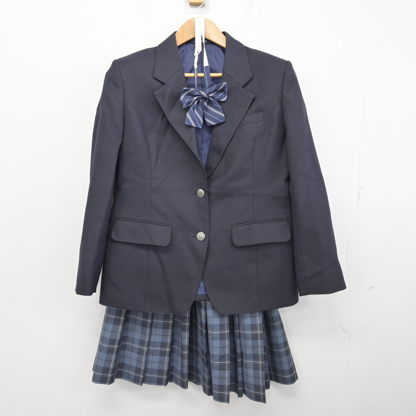 【中古】神奈川県 相武台中学校 女子制服 4点 (ブレザー・スカート) sf090726