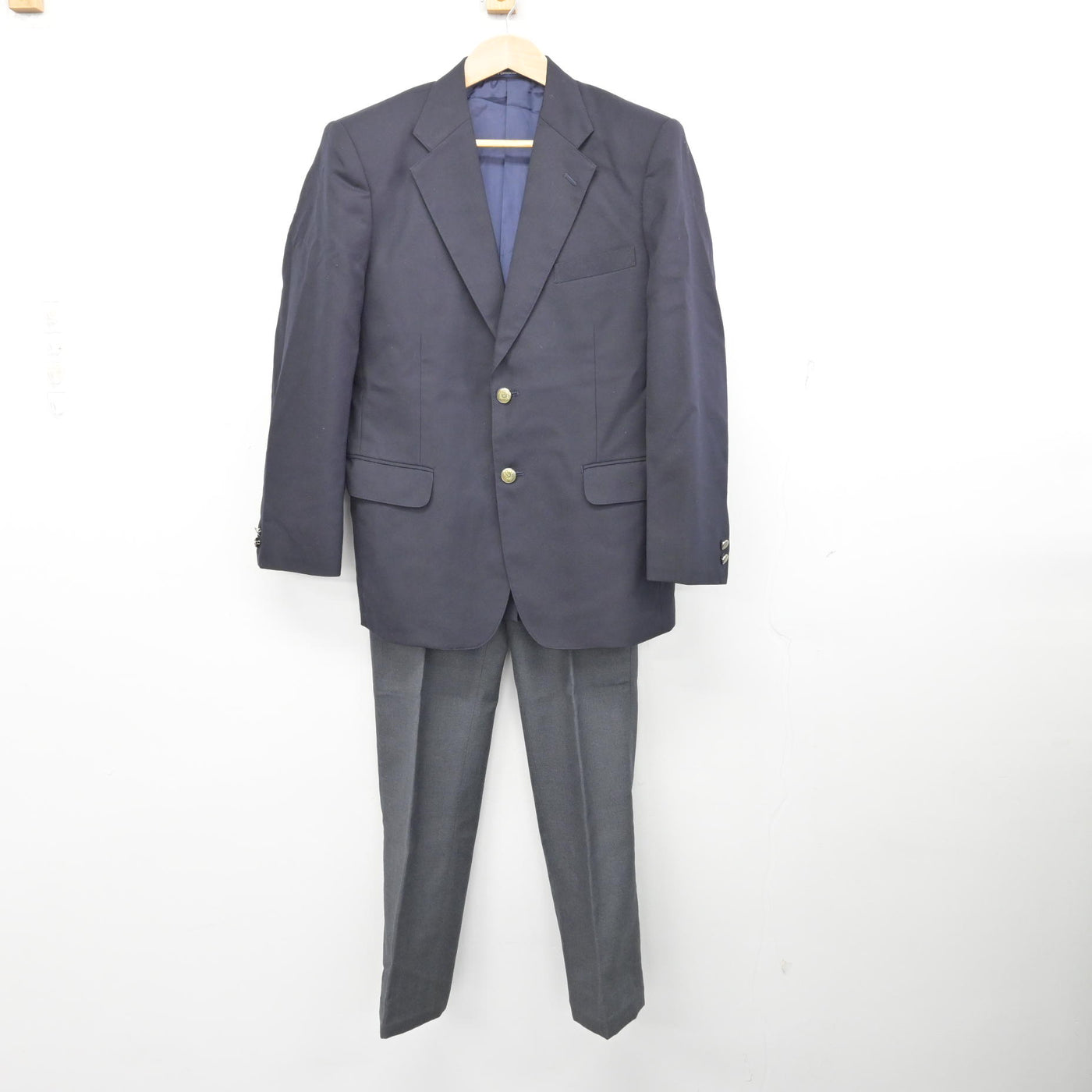 【中古】神奈川県 相武台中学校 男子制服 3点 (ブレザー・ズボン・ズボン) sf090727
