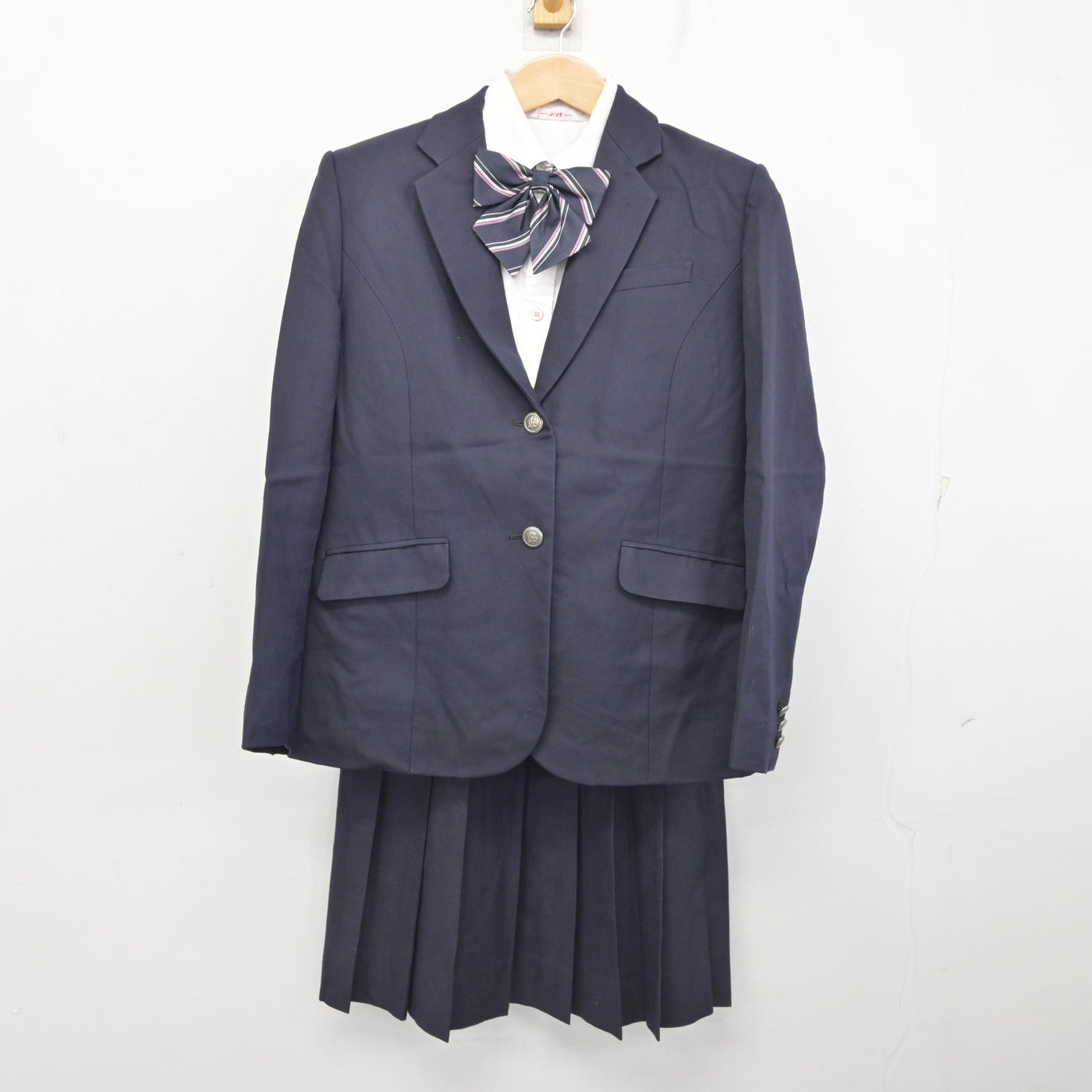 【中古】埼玉県 大妻嵐山高等学校 女子制服 5点 (ブレザー・シャツ・スカート) sf090728