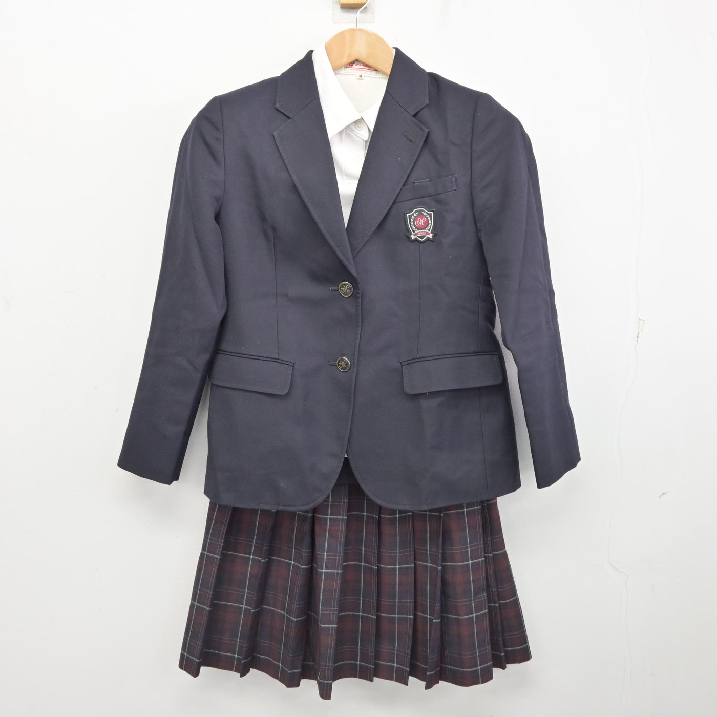 【中古】 松阪大学　2003 中古】大阪府 松虫中学校 女子制服 3点 (ブレザー・シャツ