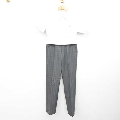 【中古】大阪府 松虫中学校 男子制服 2点 (シャツ・ズボン) sf090751