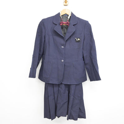 【中古】山梨県 甲府第一高等学校 女子制服 4点 (ブレザー・ジャンパースカート) sf090754