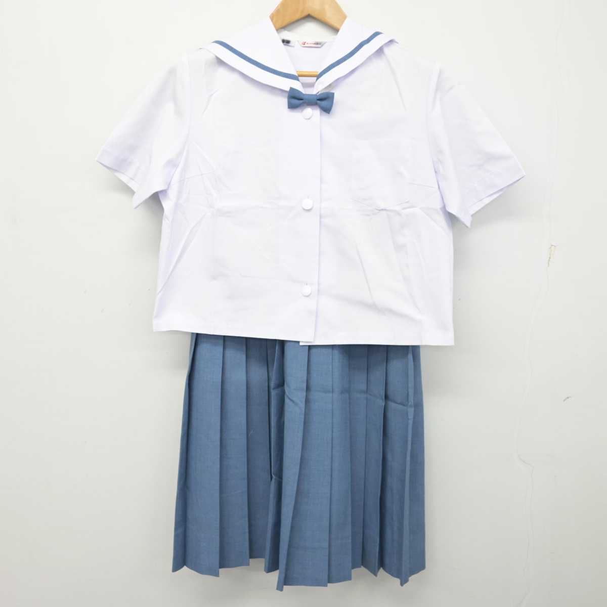 【中古】長崎県 山澄中学校 女子制服 5点 (セーラー服・スカート) sf090801