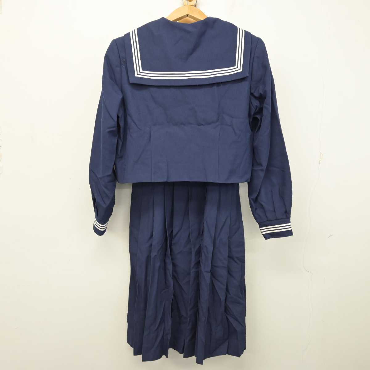 【中古】埼玉県 武蔵野中学校 女子制服 4点 (ニット・セーラー服・ジャンパースカート) sf090808