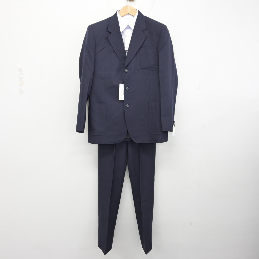 中古】東京都 八王子市立第一中学校 男子制服 3点 (ブレザー・シャツ