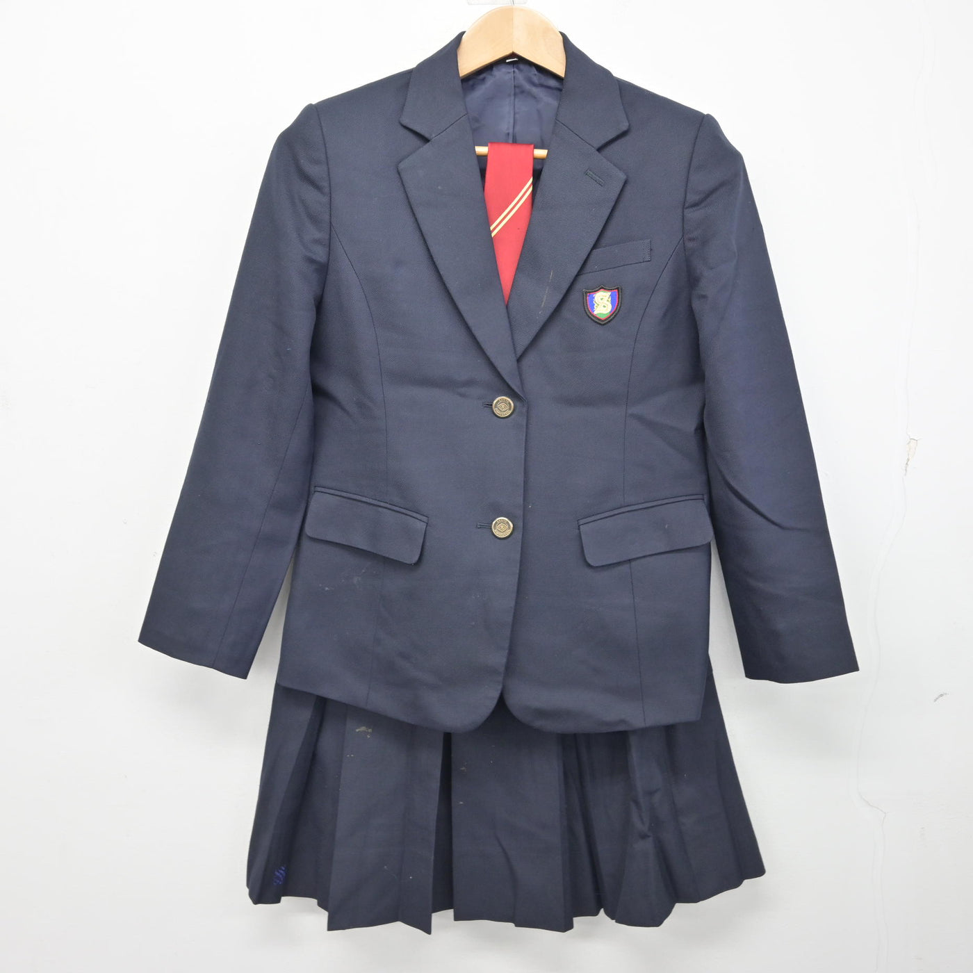 【中古】岡山県 おかやま山陽高等学校/旧制服 女子制服 4点 (ブレザー・ベスト・スカート) sf090869