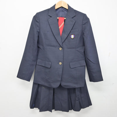 【中古】岡山県 おかやま山陽高等学校/旧制服 女子制服 4点 (ブレザー・ベスト・スカート) sf090869