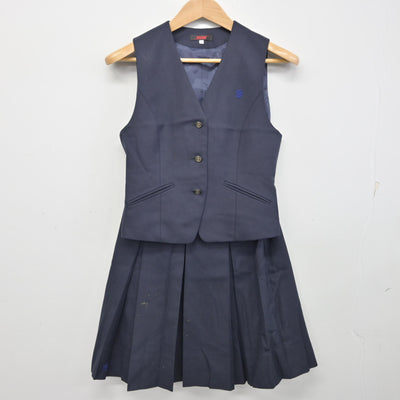 【中古】岡山県 おかやま山陽高等学校/旧制服 女子制服 4点 (ブレザー・ベスト・スカート) sf090869