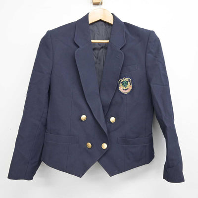 【中古】京都府 大原野中学校 女子制服 3点 (ブレザー・シャツ) sf090876