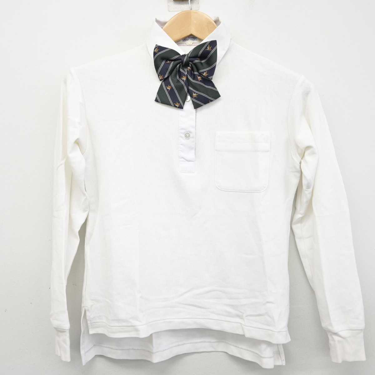 【中古】京都府 大原野中学校 女子制服 3点 (ブレザー・シャツ) sf090876