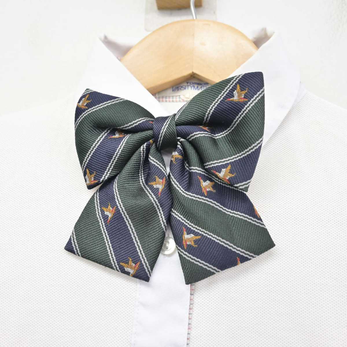 【中古】京都府 大原野中学校 女子制服 3点 (ブレザー・シャツ) sf090876