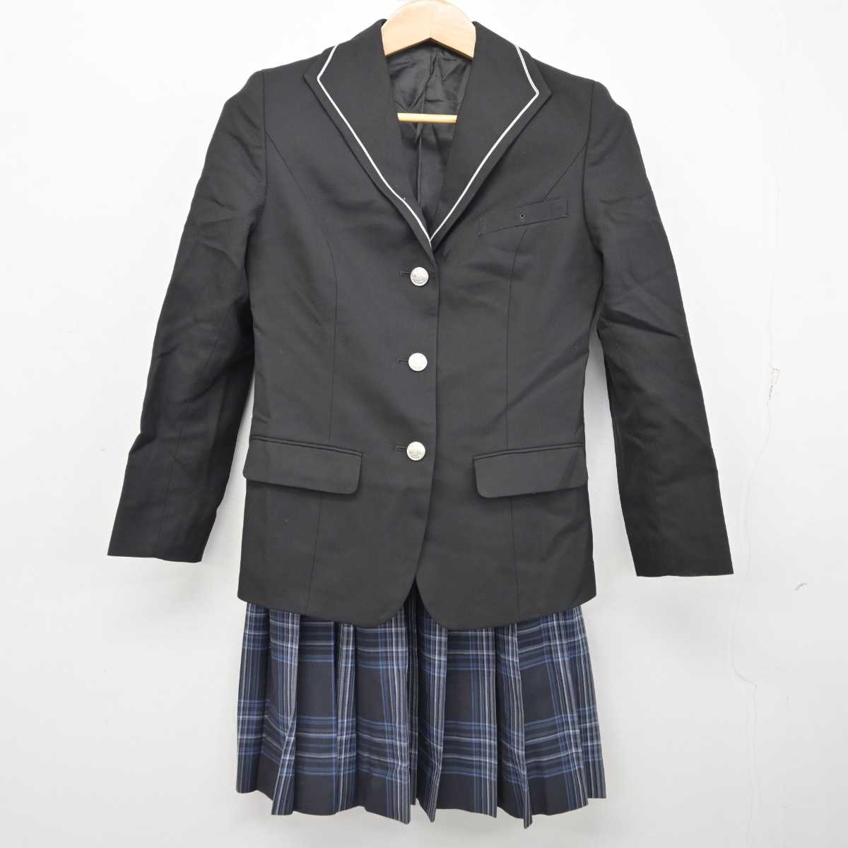 【中古】京都府 京都成章高等学校 女子制服 3点 (ブレザー・スカート) sf090880