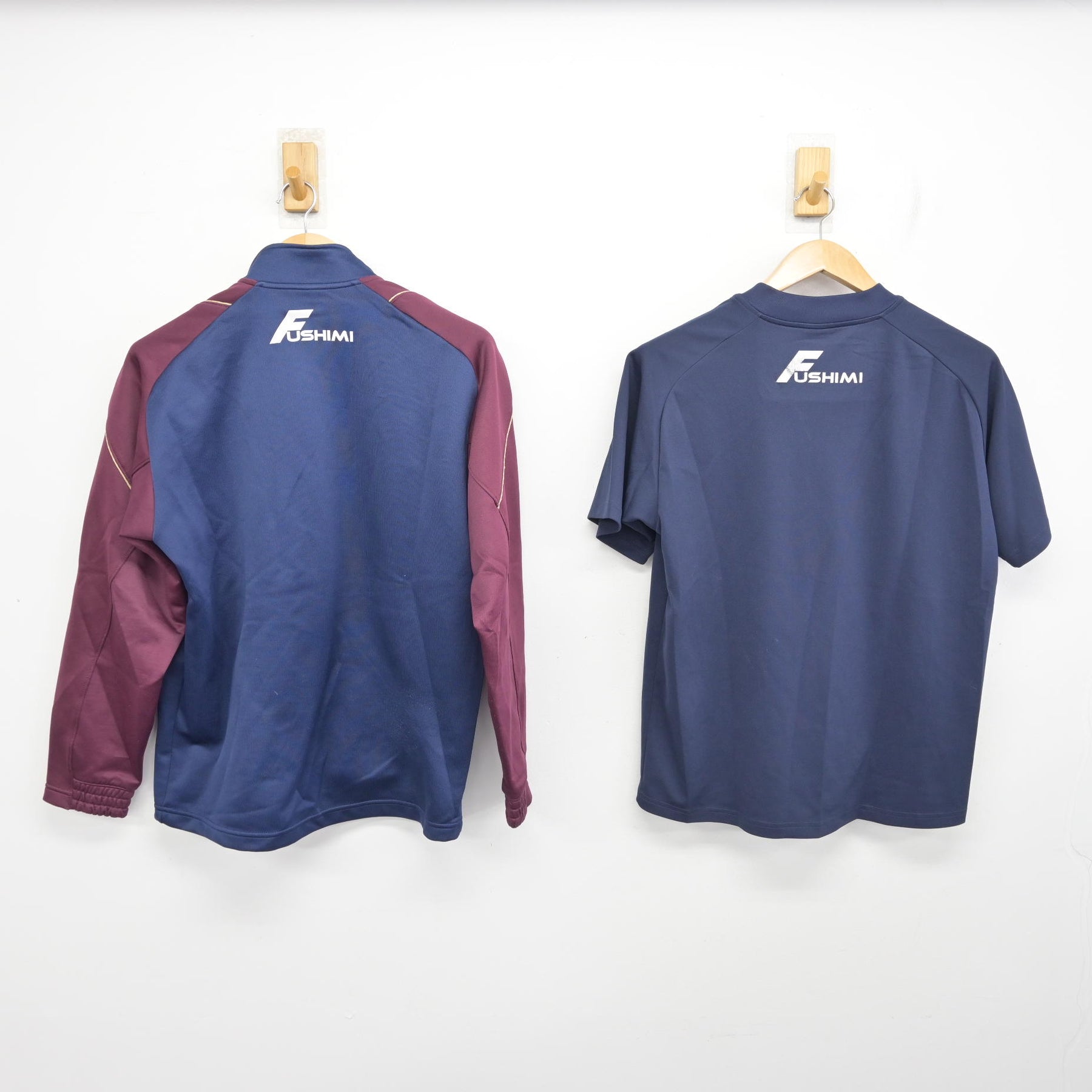 中古】北海道 伏見中学校 女子制服 3点 (ジャージ 上・体操服 上