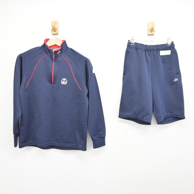 【中古】鹿児島県 明桜館高等学校 女子制服 3点 (ジャージ 上・体操服 下) sf090987