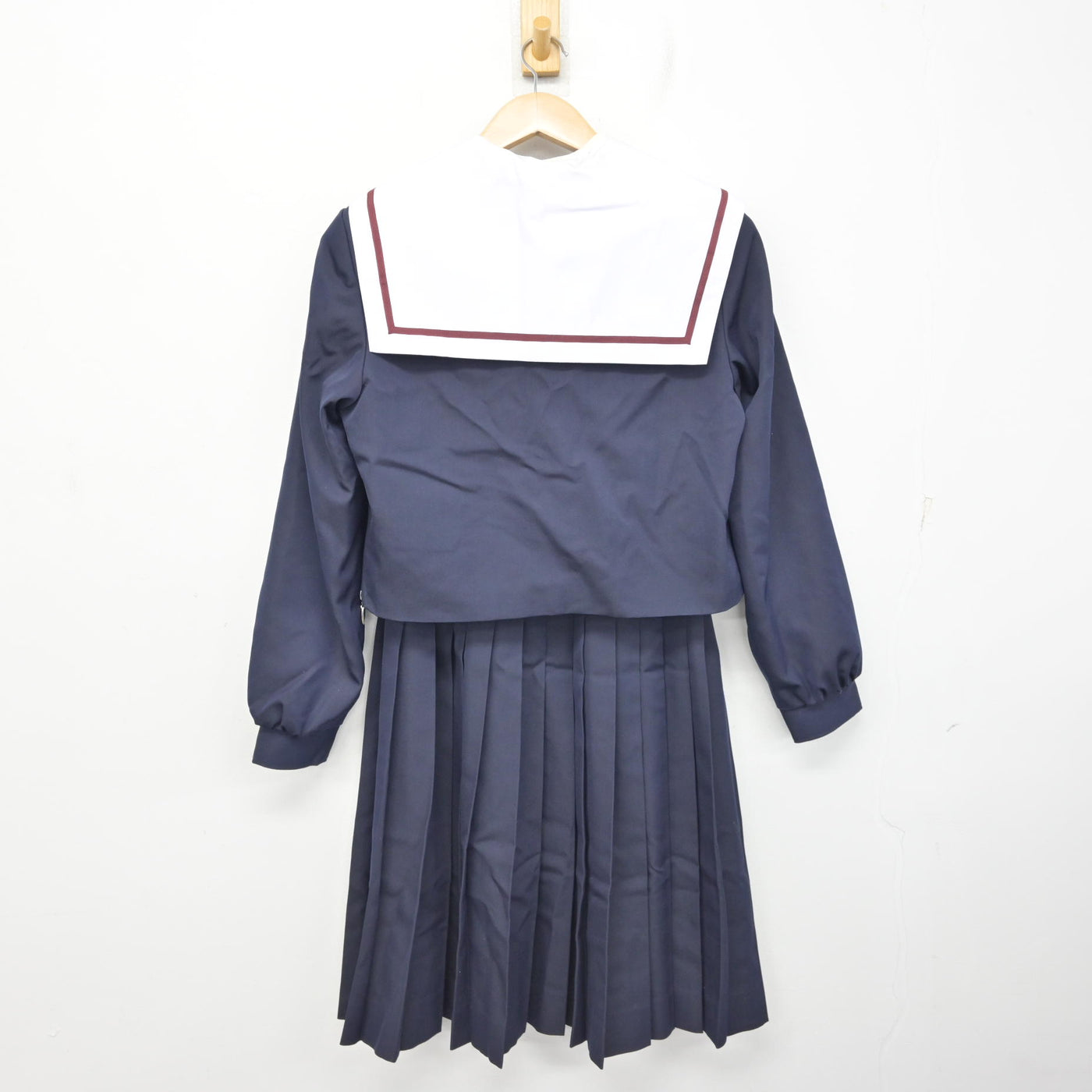 【中古】愛知県 安祥中学校 女子制服 3点 (セーラー服・スカート) sf091062