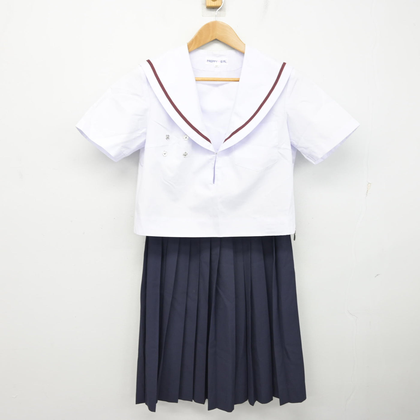 【中古】愛知県 安祥中学校 女子制服 2点 (セーラー服・スカート) sf091064