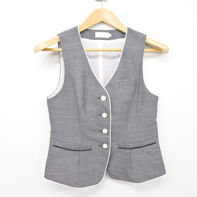 【中古】 事務服 女子制服 2点 (ベスト・スカート) sf091065