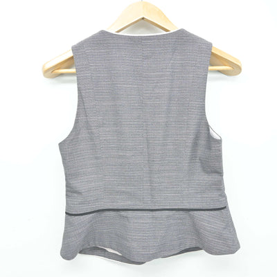 【中古】 事務服 女子制服 2点 (ベスト・スカート) sf091066