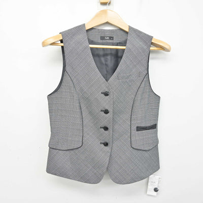 【中古】 事務服 女子制服 3点 (ベスト・スカート) sf091067
