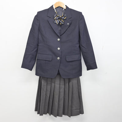 【中古】北海道 札幌平岸高等学校 女子制服 4点 (ブレザー・スカート) sf091071