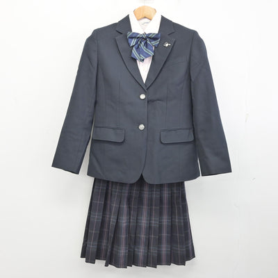 【中古】鹿児島県 鳳凰高等学校 女子制服 5点 (ブレザー・シャツ・スカート) sf091075