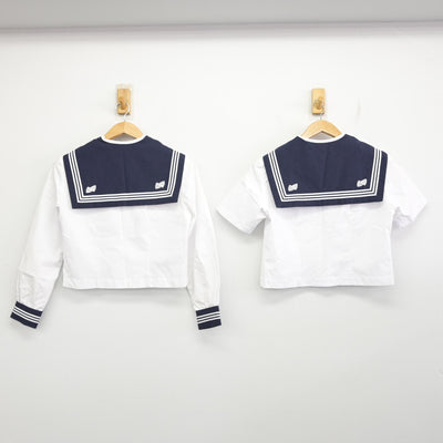 【中古】埼玉県 川越西高等学校 女子制服 2点 (セーラー服) sf091094