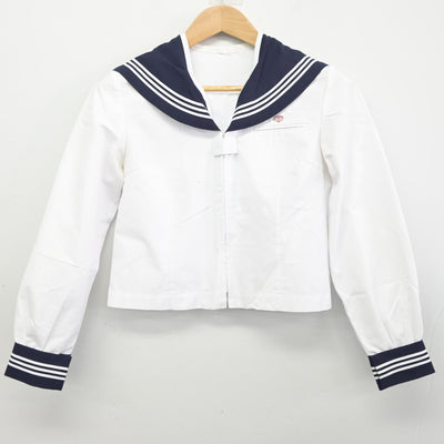 【中古】埼玉県 川越西高等学校 女子制服 2点 (セーラー服) sf091094